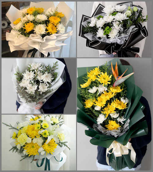 广东深圳市龙岗区平湖街道禾花社区白事花束代送